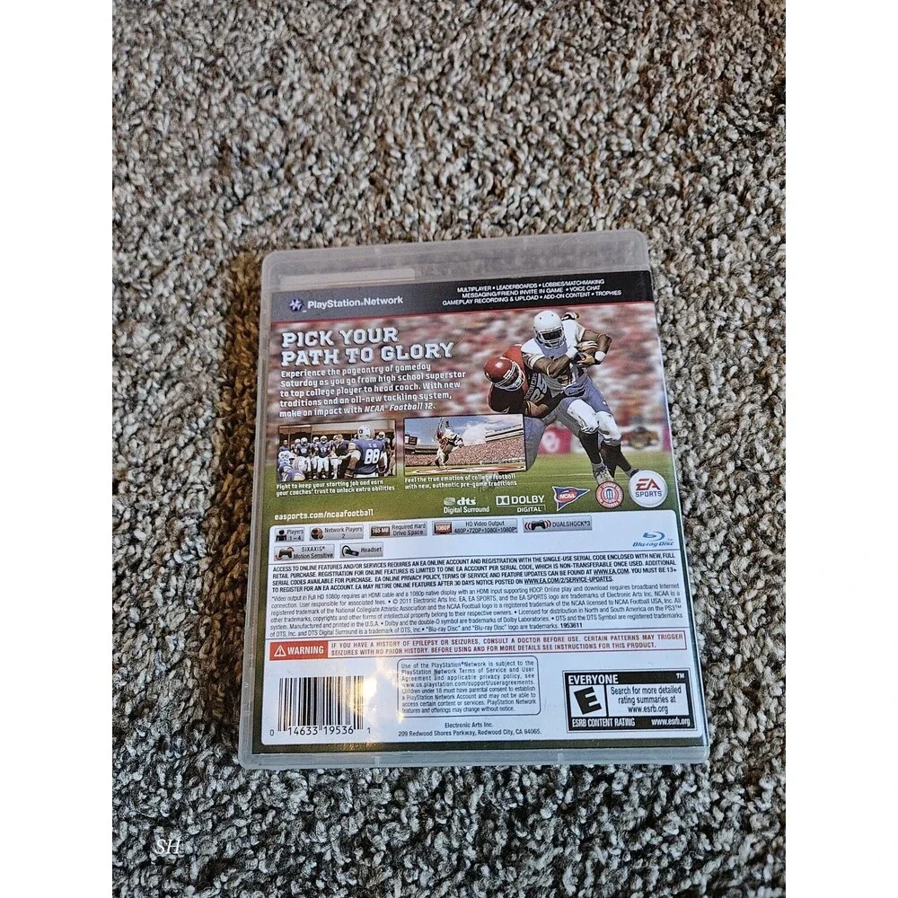 NCAA Football 12 for‎ PlayStation 3 PS3 Fast Shipping